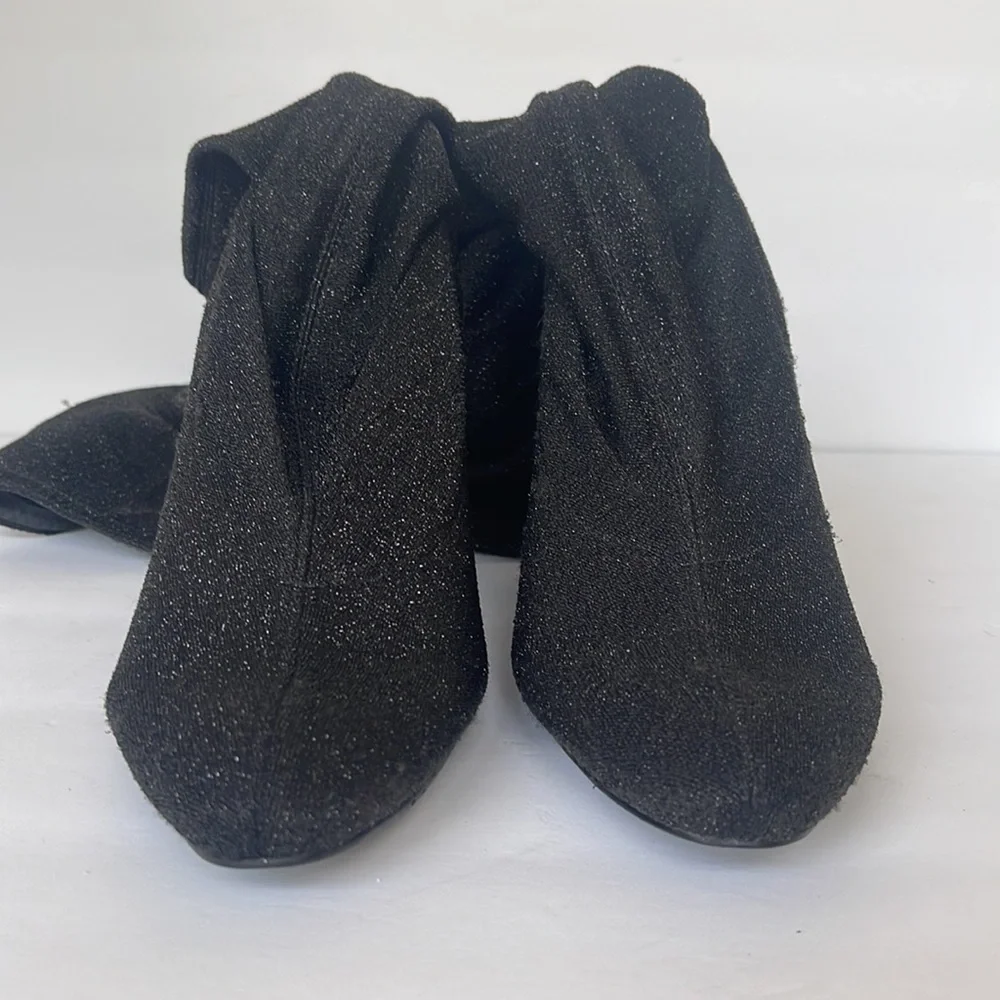 Zara sock glitter over the knee boots - Picture 5 of 10